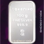 شمش نقره 100 گرمی توکنیکو