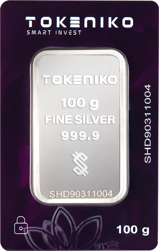 نقره 100 گرمی توکنیکو شمش نقره 100 گرمی توکنیکو - Image 1